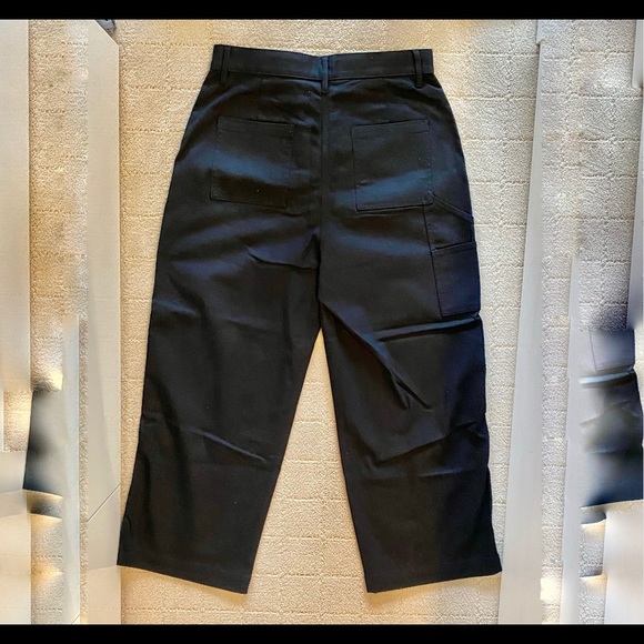 OAK + FORT Black Wide-Leg Cargo Pants - Picture 4 of 4